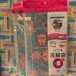 Sanrio friend travel seal bags